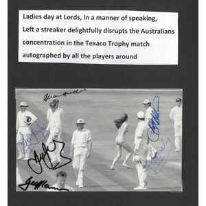 Autographs signed items (6) with cricket autographs (26)…