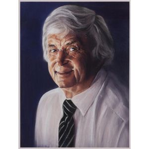 Richie Benaud: pastel portrait 'Richie Benaud' by Sandra Dare,&hellip;