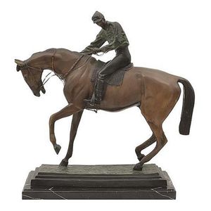 A bronze figure, Le Grand Jockey, after Isodore Jules Bonheur…