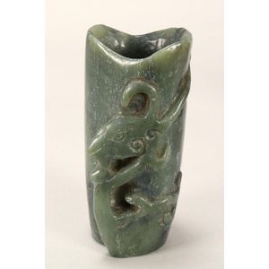 Chinese characteristics of jadeite jade carving small bowl tea sets 