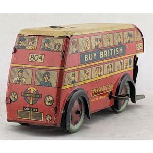 Wells Brimtoy, England: tin plate litho wind up Buy British 804…