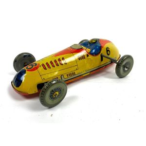 Mettoy No. 6 Racer Tin Plate Wind-Up Car (1950) - Motor Vehicles - Toys ...