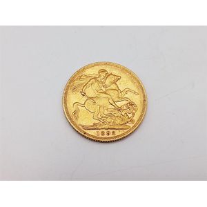 1898 full gold sovereign, St George and the dragon