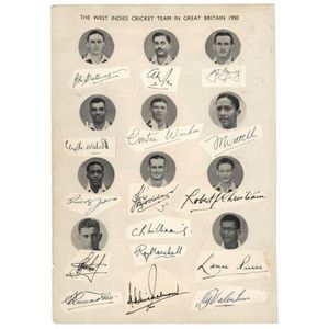 West Indies: 1950-2005 marvellous collection of (17) team…