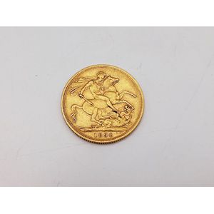 1898 full gold sovereign, St George and the dragon