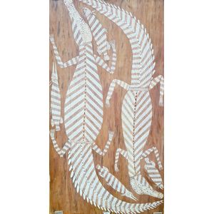 Early Indigenous artwork, 'The crocodile Gamugin and Fish'…