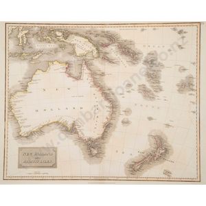 Early 19th century hand coloured map of New Holland and Asiatic…