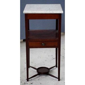 Georgian mahogany wash stand with marble cover for top, 35 cm x&hellip;