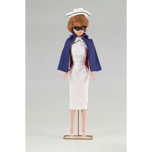 Boxed model 850 C1962-67 bubble cut Barbie, redhead with red…