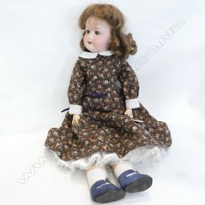 15” Antique Germany Bisque Doll Heubach Kopplesdorf 275 9/0 Kidolene Body #L