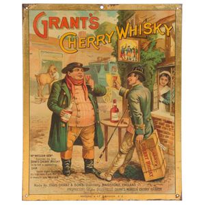 'Grant's Cherry Whisky' colour lithographic, advertisement on…