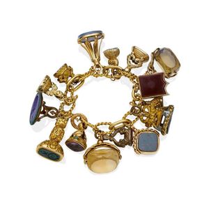 antique or later gold charm bracelet - price guide and values - page 3