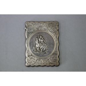 Good antique sterling silver card case, Birmingham 1903-04,…