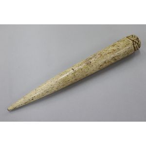 19th Century Whale Bone Fid with Rope Decoration - Whalebone worked ...