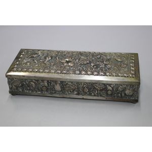 Three section Cigarette box, With compliments from Mr and Mrs…