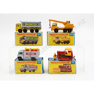 Four boxed Matchbox early issue 1-75 models new models, 16 case…