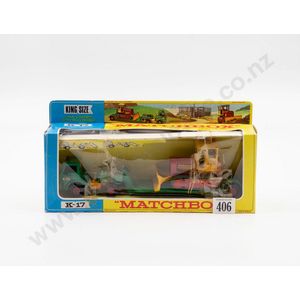 Boxed Matchbox King size model K-17 low loader with bulldozer,…