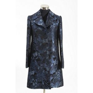 Viclaudia Button Coat Falcon Detail Melange