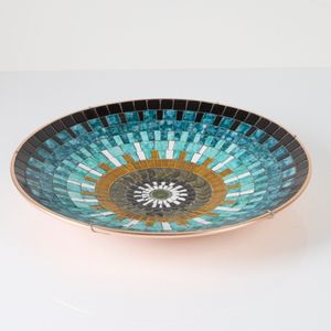 A John Crichton mosaic charger, made with hand cut tiles in&hellip;