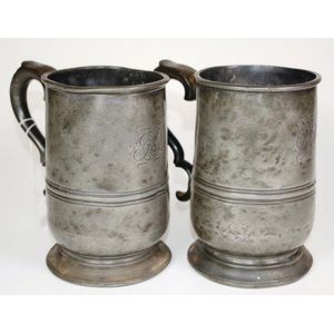 Vintage 1 Deciliter Pewter Tankard Mug Measuring Cup Pub Standard