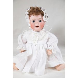 F & W Goebel bisque Toddler doll, blue seeping eyes, open mouth…