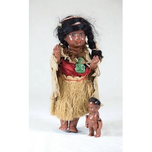 All composition Lands Wellington New Zealand Maori doll,…