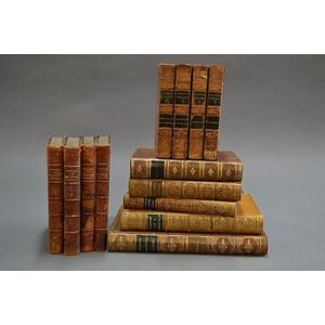 Thirteen Various Leather Bound Books (13) - Books - Printed & Written 