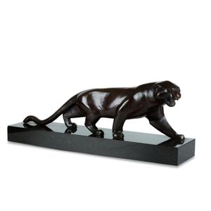 Lasserre, French school, circa 1930, Panthere, bronze, cast by…