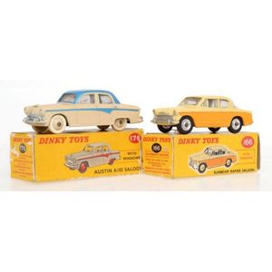 Two Dinky models, including 166 Sunbeam Rapier saloon, cream…
