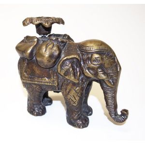 English victorian style brass elephant candlestick