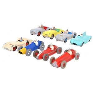 Eight Dinky racing models, including no. 234 Ferrari, no. 238…