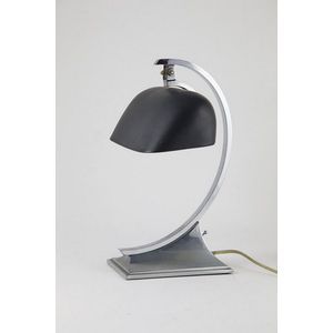 Wedgwood Art Deco desk lamp with chromed base and curving stand…