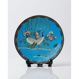 Japanese Meiji period (1868-1912) 30.5 cm diameter A blue&hellip;