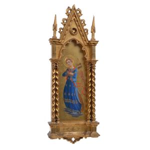 A Grand Tour framed giltwood Devotional icon, after Fra…
