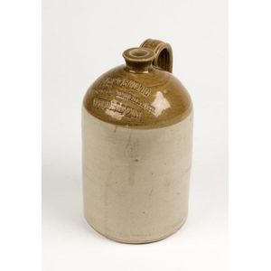 A pottery Demijohn marked 'Leck & Craig, General Merchants,…