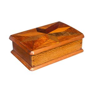 William Norrie New Zealand inlaid timber box, pencil key…