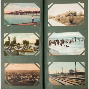 Postcard Albums-Compact Blue for Modern Postcards
