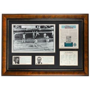'The Tied Test' A display commemorating the famous tied test&hellip;