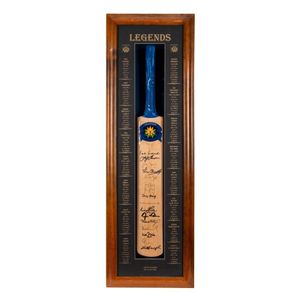 Legends Cricket Bat attractively framed and glazed full sized&hellip;