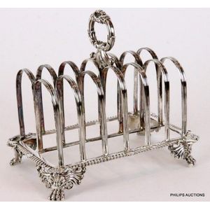 20th Century Silver Toast Rack - Antique Silver - Hemswell Antique Centres