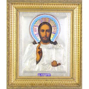 Russian 19th century icon with Moscow hallmark to the base and…