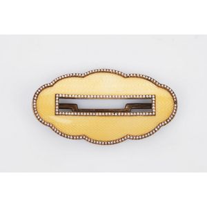 Faberge gold, silver-gilt and guilloche enamel belt buckle,…