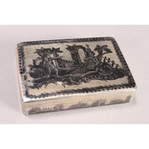 Russian Niello Silver Snuff Box, 1808 - Russian works of art - Precious ...