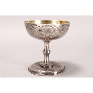 19th century Russian silver chalice, marked St.Petersburg, 1869,…