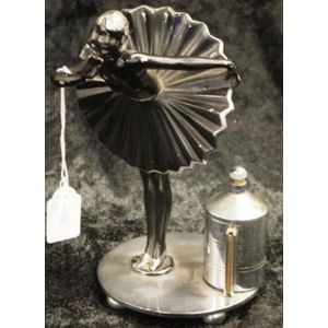 Rare Early chromed metal figural cigarette lighter depicting…