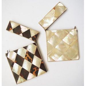 Two Victorian card cases one in mother of pearl, the other…