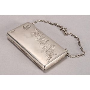 Russian silver purse, marked, Moscow, 1908-17, Nk, of…