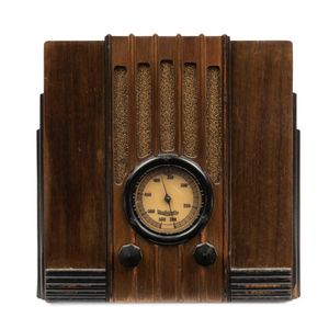 A.W.A. 'Empire State' Radiolette walnut cased mantle radio with…