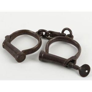 Convict handcuffs and manacles, Australian Colonial, Port Arthur ...