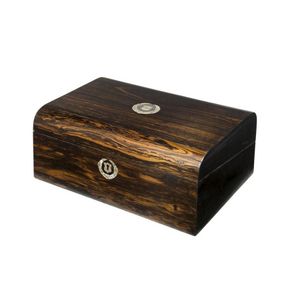 A coromandel writing slope with mother of pearl inlay, mid 19th…